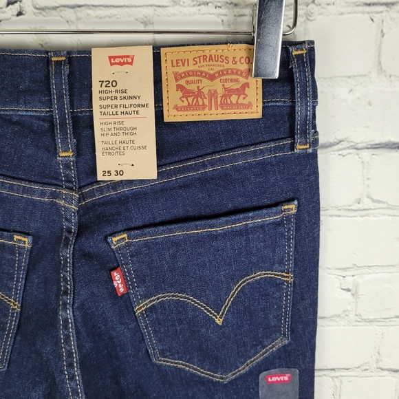 LEVI'S | 720 High Rise Super Skinny stretch jeans - Picture 1 of 10